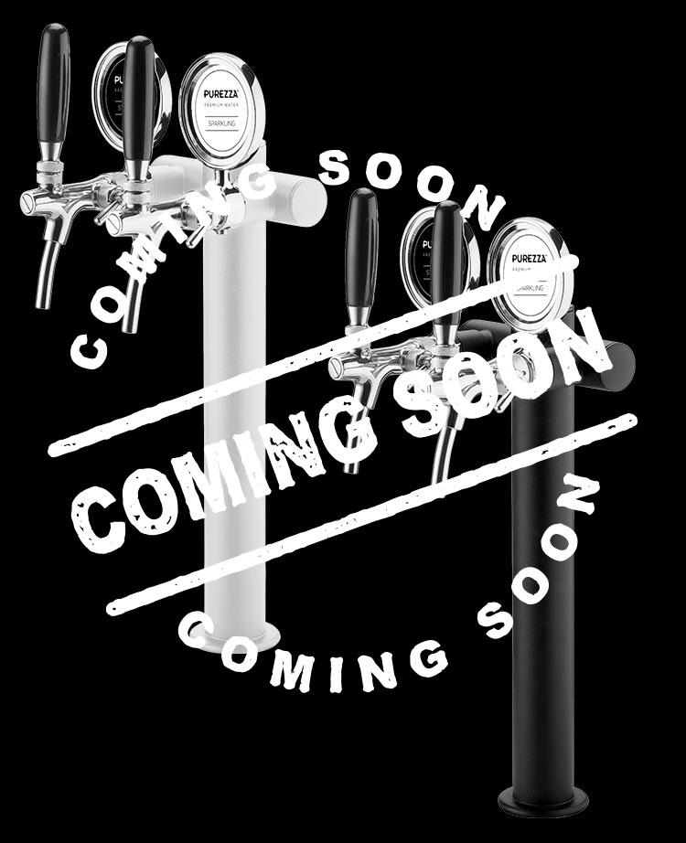 T-bar Tower fra Purezza – kompakt tappetårn med to tappekraner for restaurant